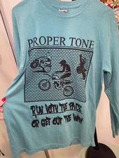 Proper Tone Mx Long Sleeve T-shirt Size Medium Street Motorcycle Wheelie Wild