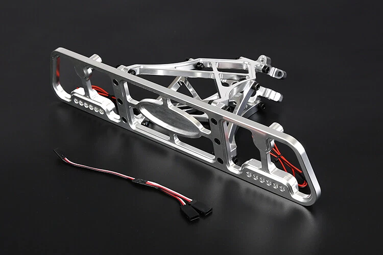 CNC Metal Rear Bumper and light Set for 1/5 Losi 5ive-t RV Rofun LT KM X2 Fid - Image 3 of 4