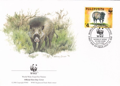 Warty Pig WWF Philippines FDC #2 1997 (141397)