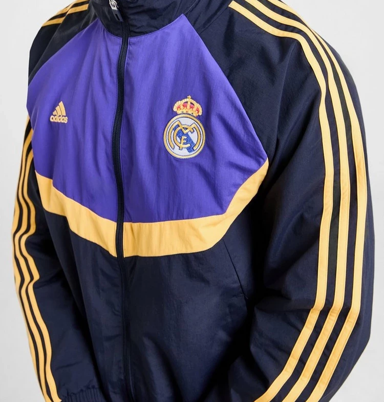 adidas Real Madrid Woven Track Top Blue Tracksuit Jacket adidas Real Madrid Woven Track Top Blue Tracksuit Jacket