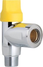 Teco Gas-Steckhahn TSV 1/2 Eck verchromt