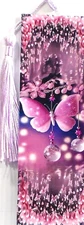 ELEGANT PINK LAVENDER BUTTERFLIES,BALLOONS,FLOWERS-UNIQUE LAMINATED BOOKMAKE