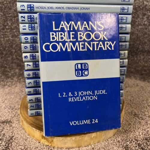 Vintage 70s Layman's Bible Book Commentary Set- 24 Volume Complete Set Hardback