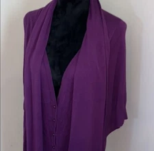 Kensie Purple Double Layer Top XS