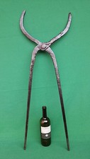 ANTICA GRANDE PINZA TENAGLIA DA FABBRO FUCINA FORGIA IN FERRO BATTUTO. N° 59D.