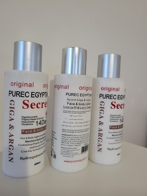 Lait Corporel Purec Egyptian Secret - Éclaircissant En 14 Jours - 400ml - FPS5 - Neuf