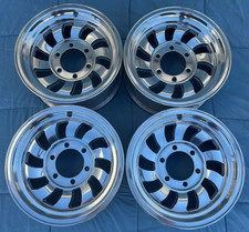 4 Vintage Hurst 15 High Polished Alloy Wheels 15x7 Rims 6x5.5 80s 90s Toyota