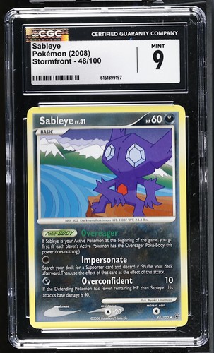 Sableye graded CGC 9 for sale on eBay