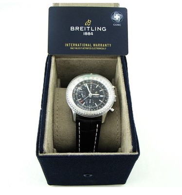 Breitling Navitimer Chronograph GMT 46mm Auto Steel Strap Warranty A24322121B2P2
