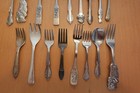 Lot 11 baby spoons & youth sets - stainless steel & silverplate — photo 2