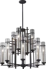 Feiss F2629/8+4AF/BS Ethan 12 - Light Multi-Tier Chandelier