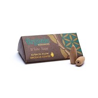 RäUcher Set WeißEr Salbei NatüRliche RüCkfluss RäUcherkegel -- 24 G + Kerzenhalt