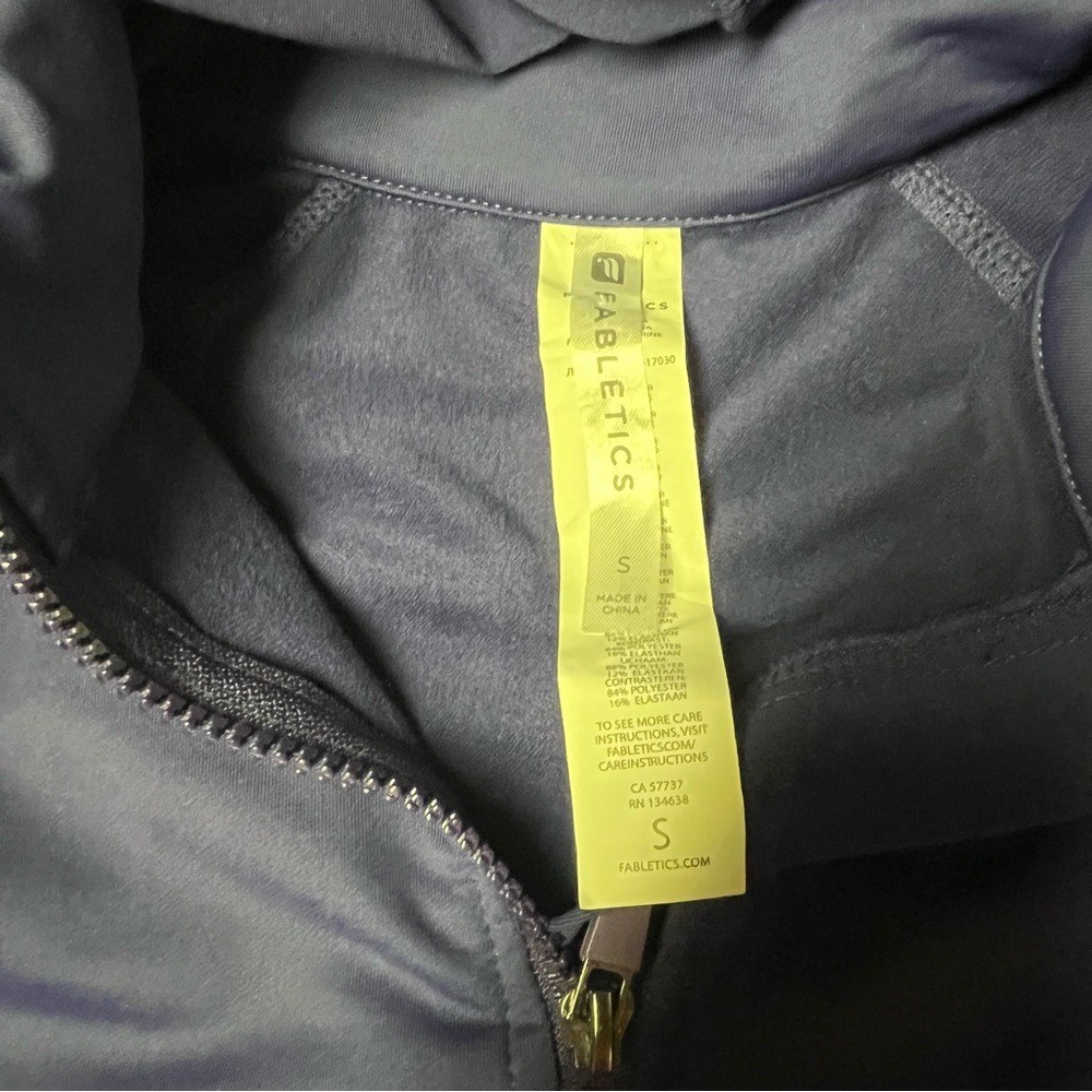 Fabletics Purple Zip-Up Athletic Jacket with Coll… - image 8