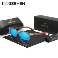 KINGSEVEN 2024 Quality Men Polarized UV400 Fashion Sunglass Wood Sun Glasses Dri