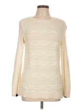 Talbots Women Ivory Pullover Sweater L