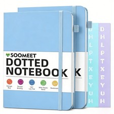 A6 Bullet Dotted Journal Notebook Hardcover Writing 100 Gsm Thick Paper Diary