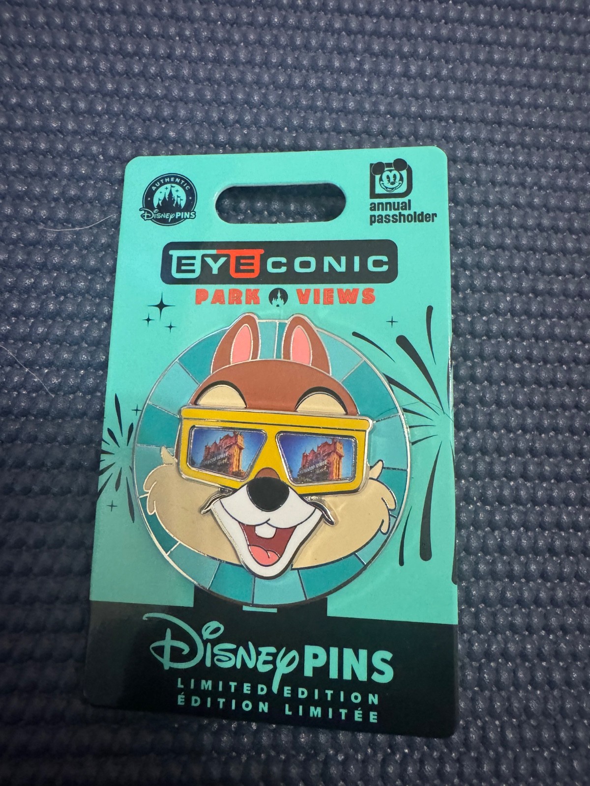 Disney Parks Pin 2026 Eyeconic Views Chip Annual Passholder LE 3000