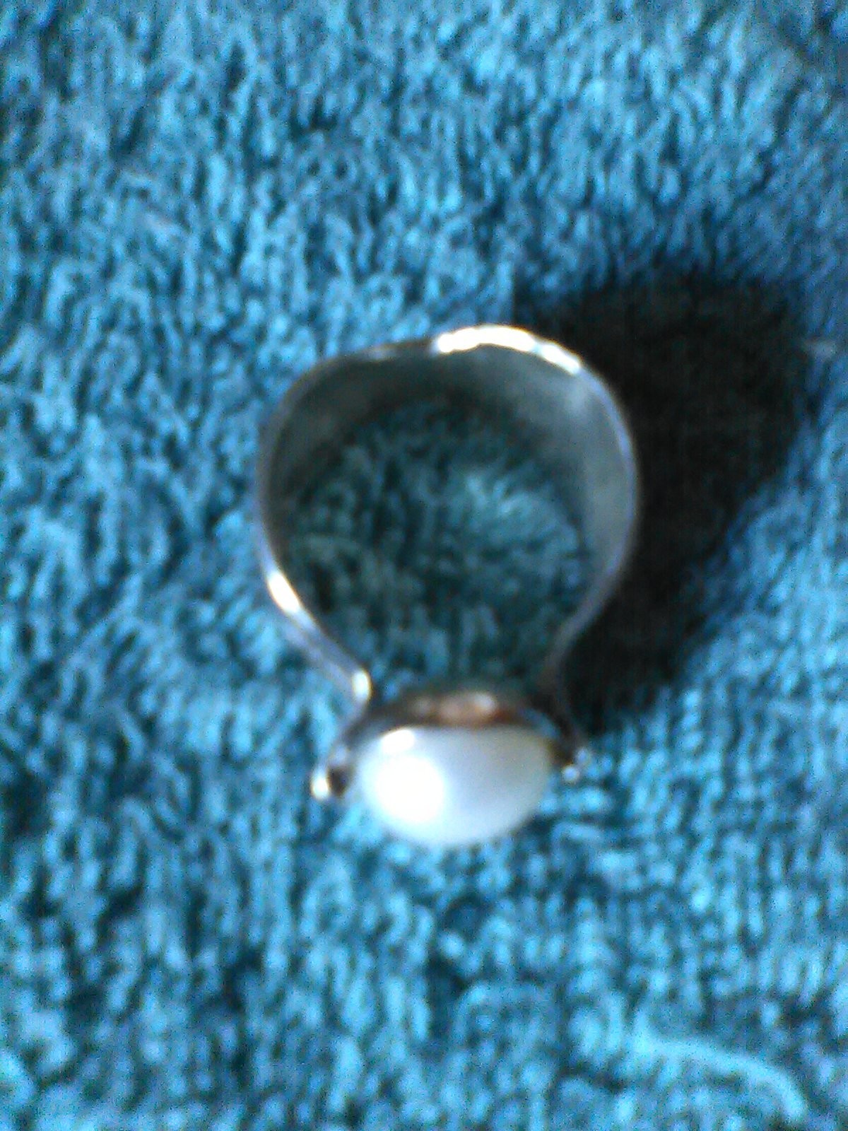 Silpada 925 Sterling Silver Leaf Pattern Ring 7.75 - image 1