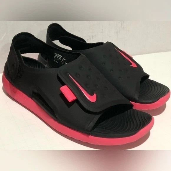 Sandalias Nike 2Y Sunray Rosa y Negro Talla Juvenil 5 EUR 37,5 USL 6,5 a 7 Foto 2 de 4