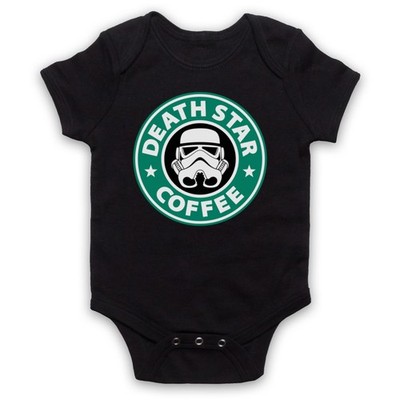 STAR DEATH CAF�� WARS KAFFEE STORMTROOPER PARODIE BABY WACHSEN BABYANZUG GESCHENK