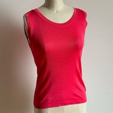 Vintage ISSEY MIYAKE Pink Mist Barbiecore 100% Cotton Tank Top