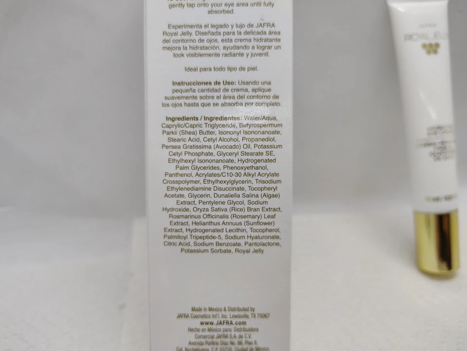 Jafra Jalea Real Crema Hidratante Ojos Ojos Nueva Imagen 15 ml 0,5 fl oz Foto 4 de 4