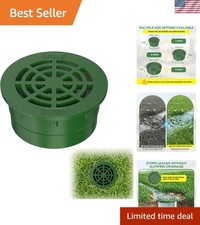 Weather-Resistant 3" Drain Grate Cover for Easy Installation  Clog Prevention