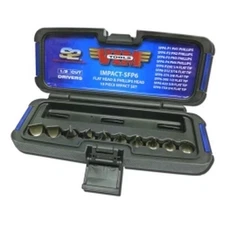 Vim Products IMPACT-SFP6 Vim Tools 10-piece Half Cut, Flat And Phillips Head