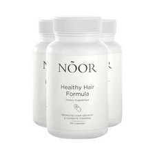 3-Pack NOOR Healthy Hair Formula - NOOR Hair Growth Support Capsules - 180Caps..