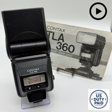  Mint w/ Video Contax TLA 360 Shoe Mount Flash Tested Working w/ Manual JAPAN