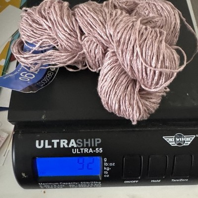 lot of 1+ Berroco Lago Viscose Linen Blend yarn 1.75 oz  92 Gr - Pink Rose  8420