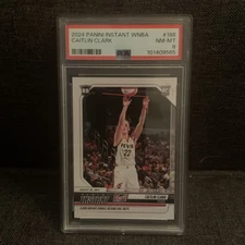 2024 PANINI INSTANT WNBA #186 CAITLIN CLARK ROOKIE RC PSA 8 FEVER