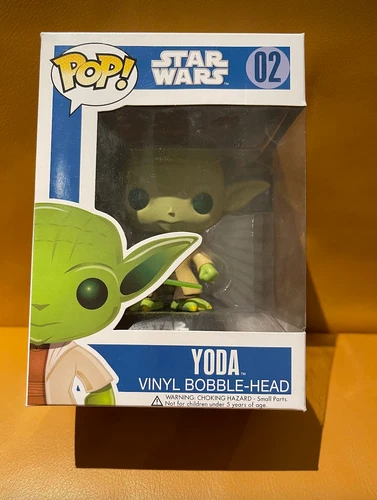 Funko Pop! Star Wars Yoda #02 Blue Box Large Font Original NICE Brand New In Box