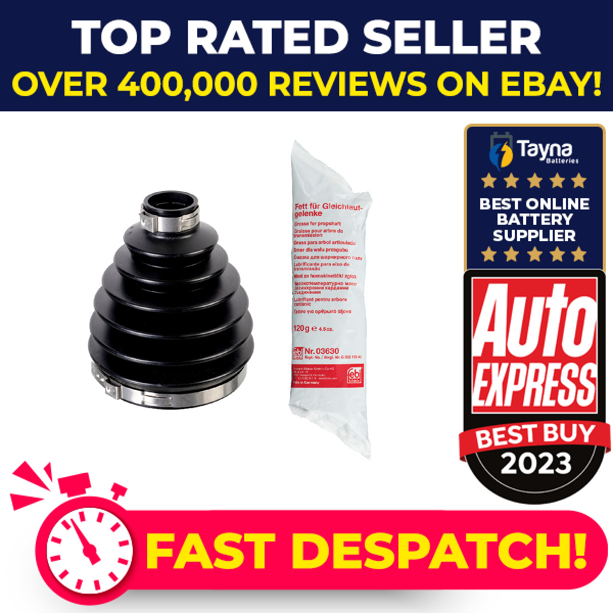 CV Joint Boot fits CITROEN DISPATCH U6U, VF7 Front Outer 1995 on C.V. Driveshaft