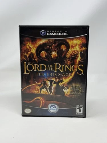 Lord of the Rings The Third Age Nintendo GameCube Game and Case Pristine Discs