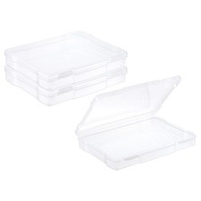 5 x 7 Photo Storage Box Photo Organizer Cases Photo Keeper Storage, Clear 2pcs