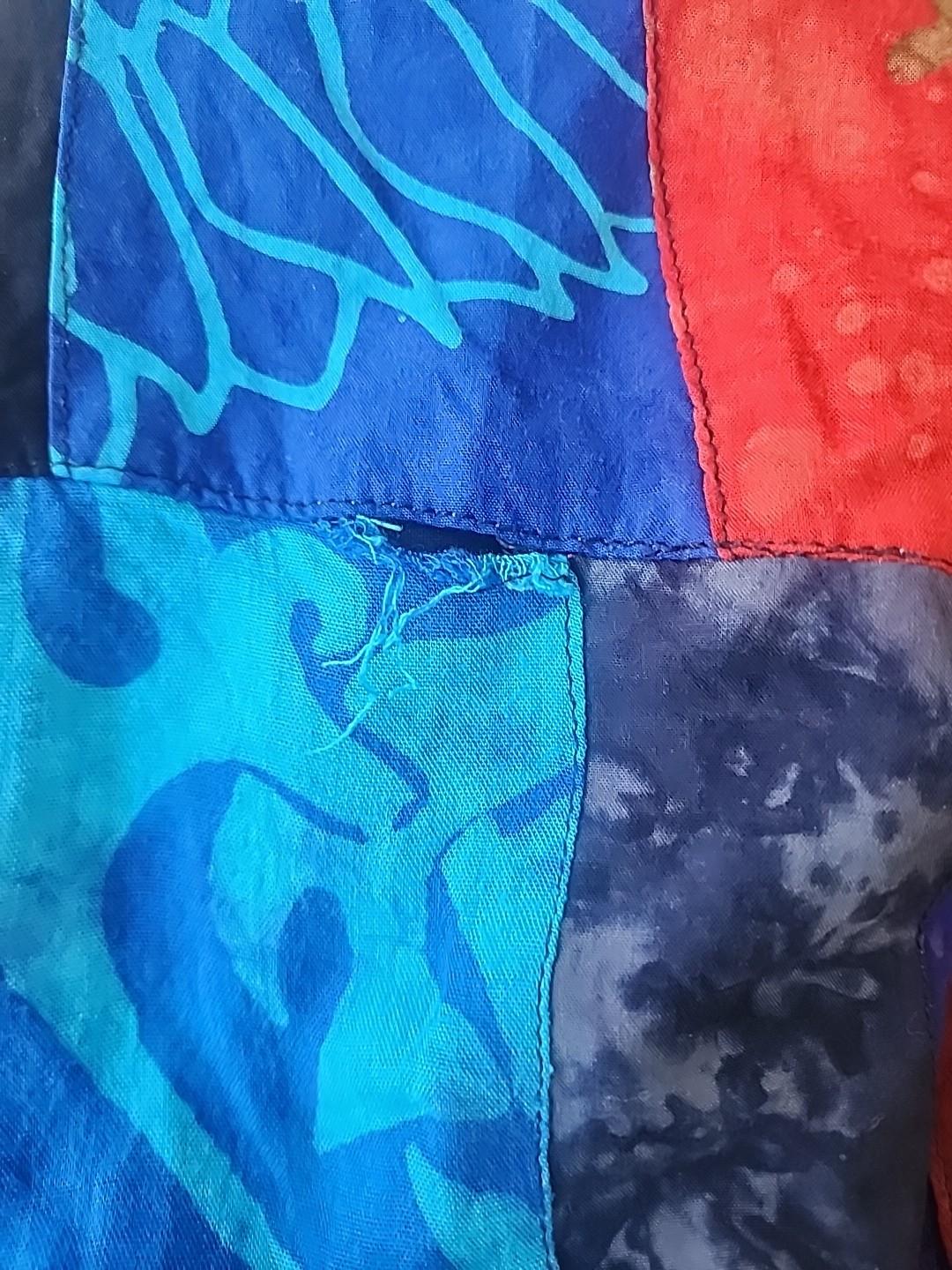 VTG Cotton Connection Remine Patchwork Jacket L 1… - image 5
