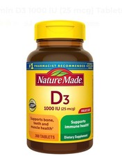 Nature Made Vitamin D3 1000 IU 25mcg Liquid Softgels - 300 Count