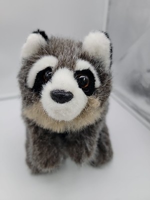Fancy Zoo Brown Raccoon Hand Puppet  Plush Realistic Full Body Trash Panda 11''