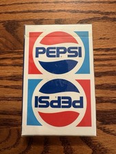 Vintage 1980's Pepsi Cola Playing Cards Sealed Unopened w/ 80's Nostalgia Logo