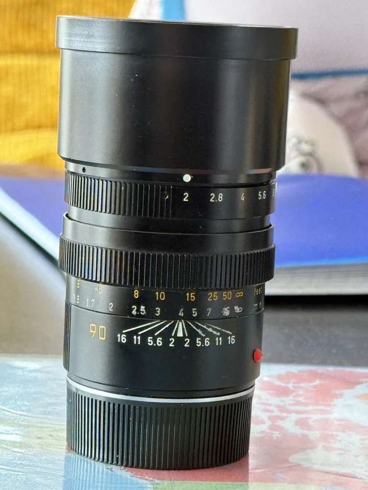 Leica summicron 90mm f2 (11136). Excellent État, Boite D’origine. - Immagine 2 di 4