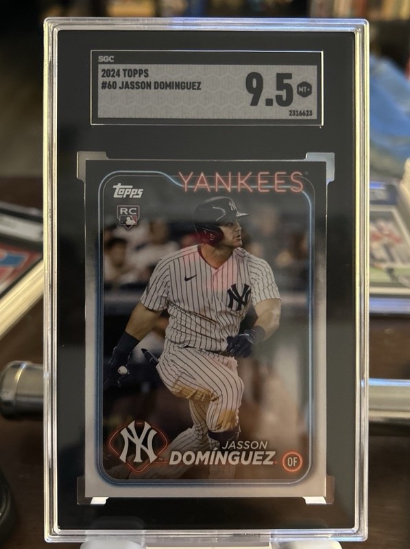 2024 Topps #60 Jasson Domínguez RC Rookie New York Yankees SGC 9.5