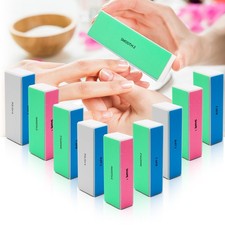 10 PCS Nail Buffing Block, 4 Way Buffer Block File Multicolor