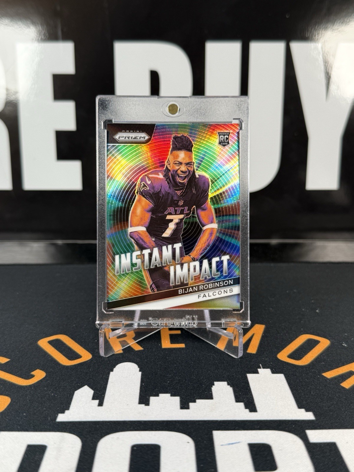 Bijan Robinson 2023 Panini Prizm Instant Impact Rookie Silver SSP!