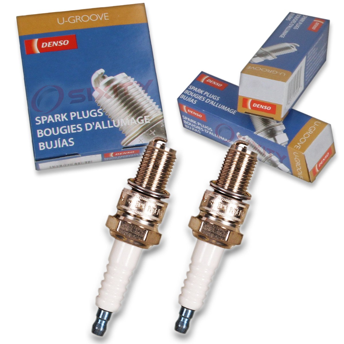 2 pc Denso Standard U-Groove Spark Plug for Ski-Doo Legend 800 SE 2002 Tune jm