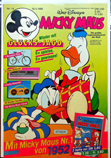 Micky Maus Heft Nr. 14 / 1988 (Ehapa) mit Extraheft Micky Maus Nr. 1 von 1952!