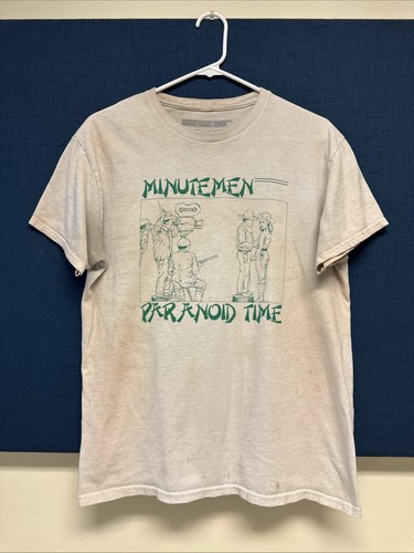 Minutemen Shirt Size M Paranoid Time Green Logo SST Records