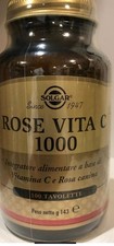 Solgar ROSE VITA C 1000 Integratore Vitamina C e Rosa canina 100 Tavolette