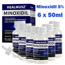 6Pack Minoxidil 5 Extra Strength Hair Regrowth Solution 6 Month Supply For Men