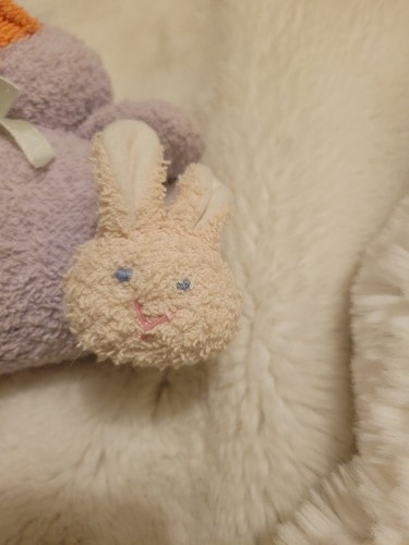 Rare HTF Chosun International Terrycloth Plush Beanbag Duck With Bunny Slippers - Picture 4 of 8